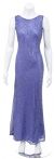 Main image of Pull over Hand Beaded Long Formal Dress with Open Back